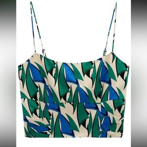 Zara print top in size XL, NWT